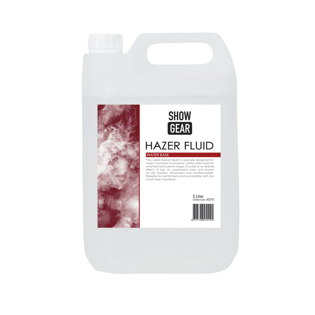 Showgear Hazer Fluid 5 litre - water-based 