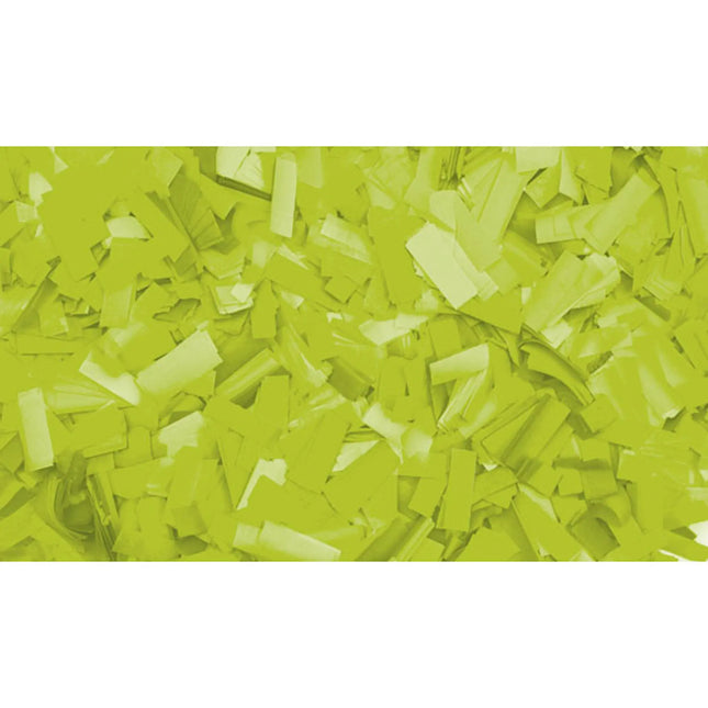 Showgear Neon Confetti Rectangle 55x17mm Flameproof 1kg - Fluor green 