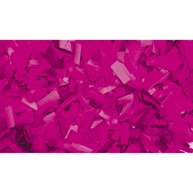 Showgear Neon Confetti Rectangle 55x17mm Flameproof - Fluor Pink 
