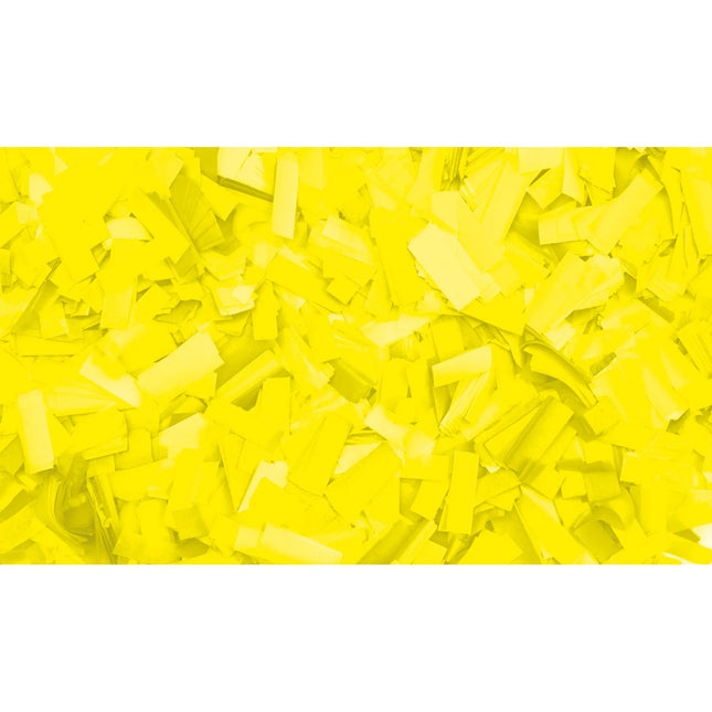 Showgear Neon Confetti Rectangle 55x17mm Flameproof - Fluor Yellow 