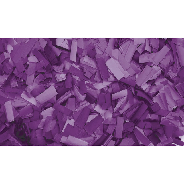 Showgear Confetti Rectangle 55x17mm Flameproof 1kg - Purple 