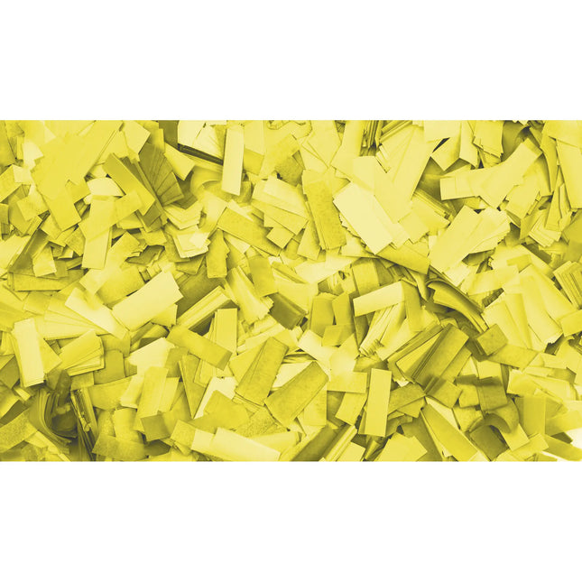 Showgear Confetti Rectangle 55x17mm Flameproof Biodegradable 1kg - Yellow 