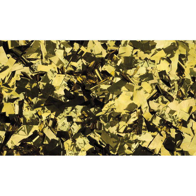 Showgear Metallic Confetti Rectangle 55x17mm Flameproof 1kg - Gold 