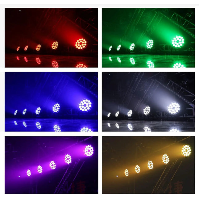 SkyDisco® LED PAR 18x15W RGBWAUV 6-in-1 Wash Light with Ultraviolet DMX 
