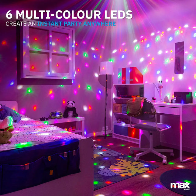 Max Magic Jelly DJ Disco Ball 6x1W RGBAW-UV LEDs 