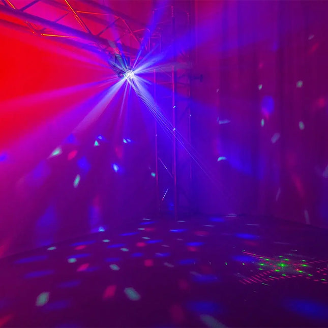 Max DJ10 Combo Lighting Effect LED Disco Ball & Laser Party Light 