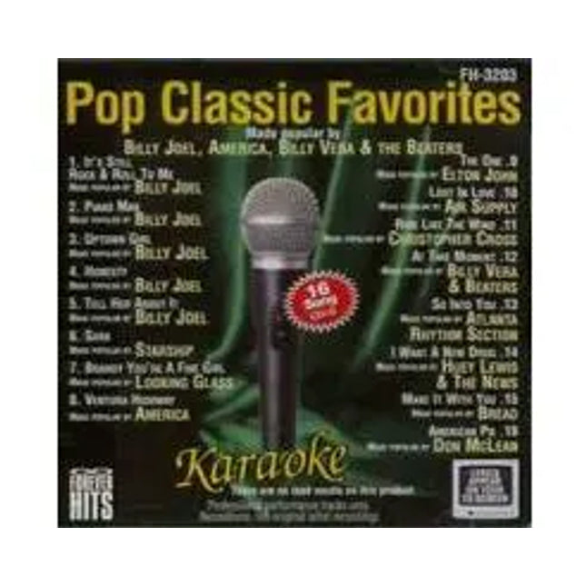 Karaoke Disc CD+G Pop Classic Favorites 