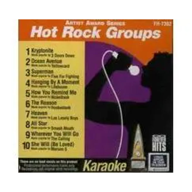 Karaoke Disc CD+G Hot Rock Groups 