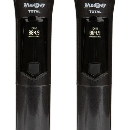 MadBoy TOTAL Battery-Powered Premium Bluetooth Karaoke Machine Wireless Microphones 
