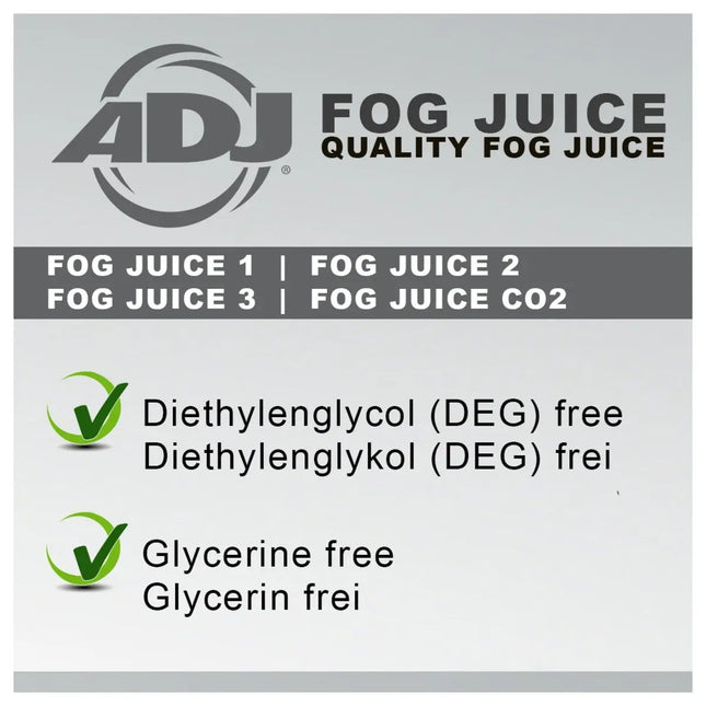 ADJ Fog Juice 2 Medium Fog Fluid 1L 