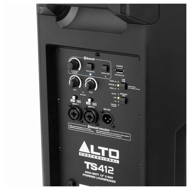 Alto Professional TS412 2500W 12" 2-way Powered Active Loudspeaker Bluetooth 