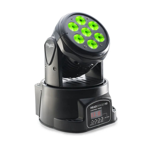 Stagg LED Headbanger Moving Head Light with 7 x 10W RGBW 4in1 LED 