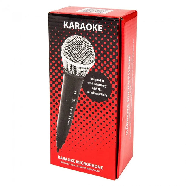 Easy Karaoke Wired Microphone, Black 