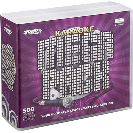 Zoom Karaoke 500 Song Mega Pack (26 CD+G's) 