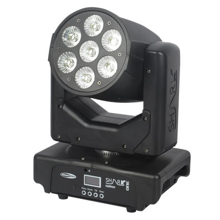 Showtec Shark Wash One 7x 12 W RGBWA-UV LED Wash Moving Head 