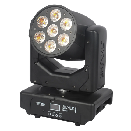 Showtec Shark Wash One 7x 12 W RGBWA-UV LED Wash Moving Head 