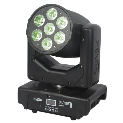 Showtec Shark Wash One 7x 12 W RGBWA-UV LED Wash Moving Head 