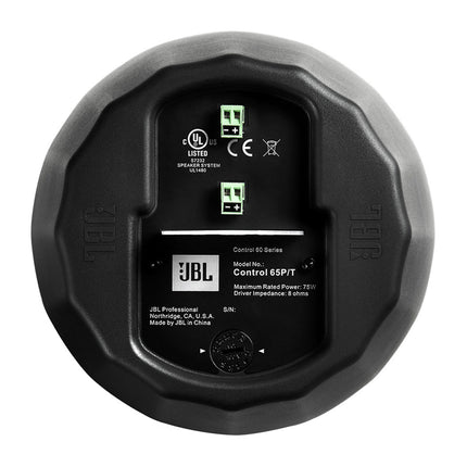 JBL Control 65P/T 5.25" Pendant Speaker 120° 75W 100V Black