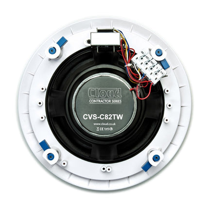 Cloud Contractor CVS-C82TW 8" 2-Way Ceiling Speaker 50W 8Ω or 24W 100V White