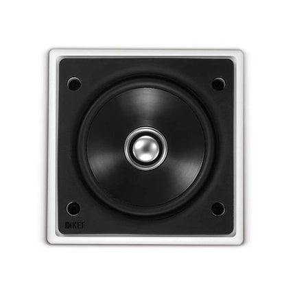 KEF Ci100QS 4" 2-Way Uni-Q Flush Square Ceiling Speaker IP64 Wht