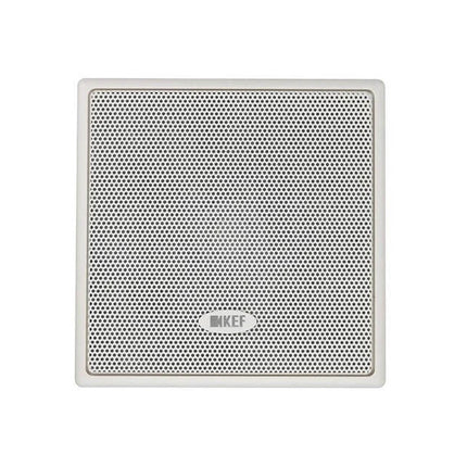 KEF Ci100QS 4" 2-Way Uni-Q Flush Square Ceiling Speaker IP64 Wht