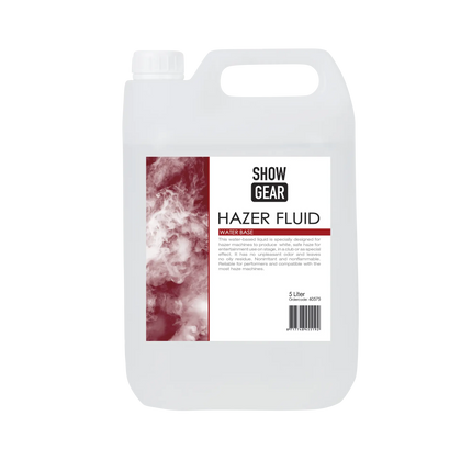 Showgear Hazer Fluid 5 litre - water-based 