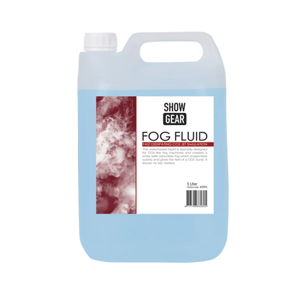 Showgear Fog Fluid Fast Dissipating 5 litre - CO₂ jet simulation 