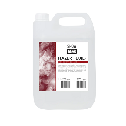 Showgear Hazer Fluid 5 litre - oil-based 