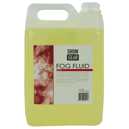 Showgear Fog Fluid Light 5 litre - water-based 