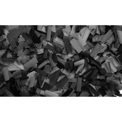 Showgear Confetti Rectangle 55x17mm Flameproof Biodegradable 1kg - Black 