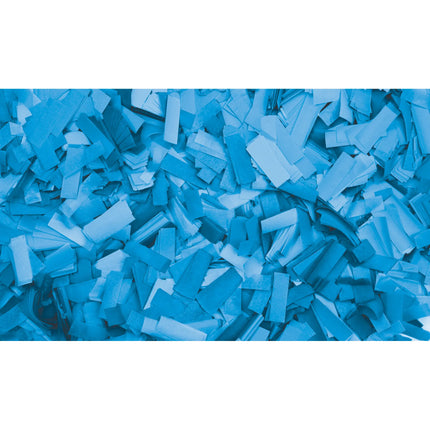 Showgear Confetti Rectangle 55x17 mm Flameproof Biodegradable 1kg - Clear Blue 