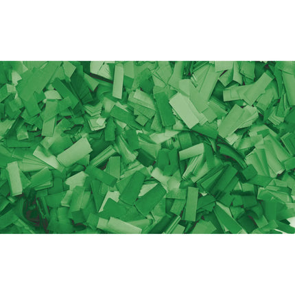 Showgear Confetti Rectangle 55x17mm Flameproof Biodegradable 1kg - Green 