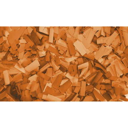 Showgear Confetti Rectangle 55x17mm Flameproof Biodegradable 1kg - Orange 