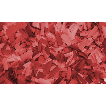 Showgear Confetti Rectangle 55x17mm Flameproof Biodegradable 1kg - Red 