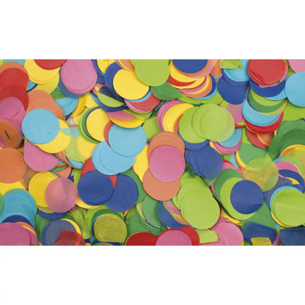 Showgear Confetti Round Ø 55mm Flameproof Biodegradable 1kg - Multicolour 