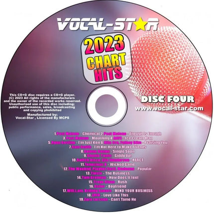 Vocal-Star Karaoke CDG, 2023 Hits 