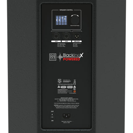 Martin Audio XP12 Blackline XP 12" 2-Way Powered Loudspeaker 1300W Black