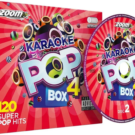 Zoom Karaoke Pop Box 4 (6 CD+G's) - 120 Super Pop Hits 