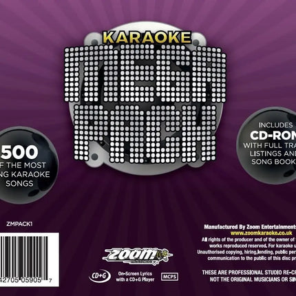 Zoom Karaoke 500 Song Mega Pack (26 CD+G's) 