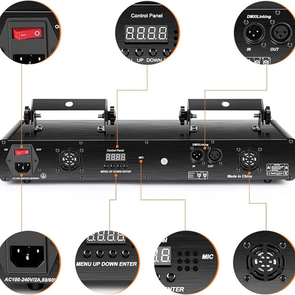 SkyDisco DJ Laser RGBY-400 DMX