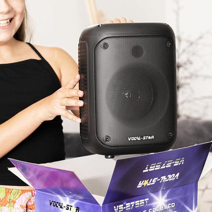 Vocal-Star VS-275BT Portable Bluetooth Karaoke Machine & 2 Mics