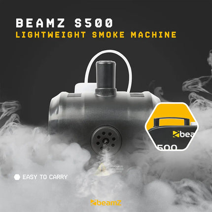 BeamZ S-500 Halloween Smoke Machine 500W with 100ml Fluid 