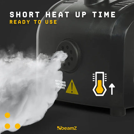 BeamZ S-500 Halloween Smoke Machine 500W with 100ml Fluid 