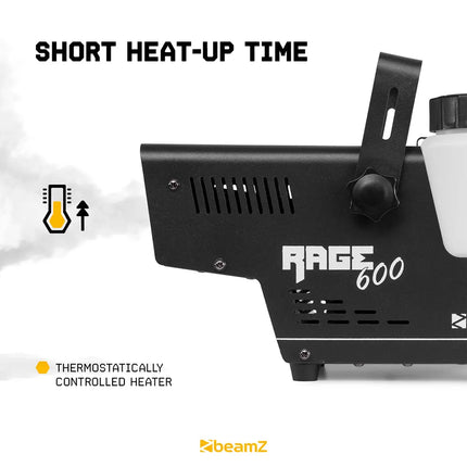 BeamZ Rage600I Halloween Fog Machine 600W 