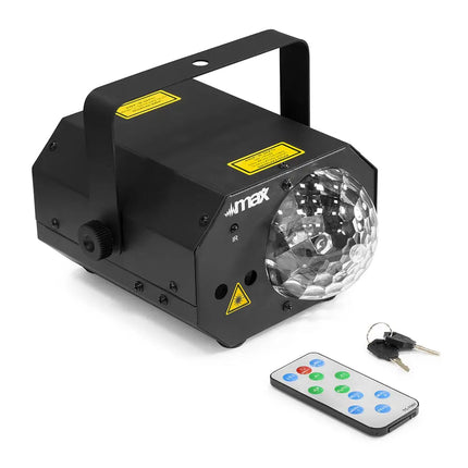 Max DJ10 Combo Lighting Effect LED Disco Ball & Laser Party Light 