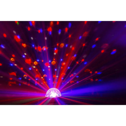 BeamZ JB90R Mini Star LED Disco Crystal Ball 9x1W DMX 