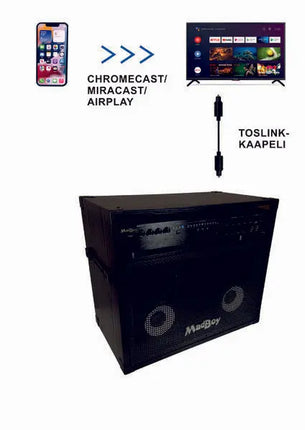 MadBoy MINI MANIAC PA 33 Portable Karaoke Sound System with Digital Inputs 