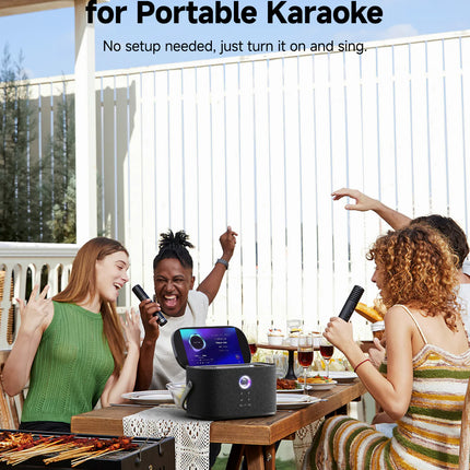 iKarao Shell S2 Portable Wireless Smart Karaoke Machine 140W with Lyrics Screen 8"