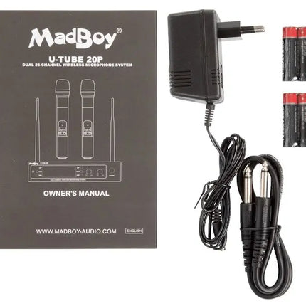 MadBoy U-TUBE 20P Wireless 32 Channel Karaoke Microphone Set 