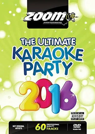 Karaoke Discs DVD Zoom The Ultimate Karaoke Party 2016 (2 DVD’s, 60 Tracks) 